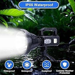 Rechargeable Spotlight Flashlight High Lumens