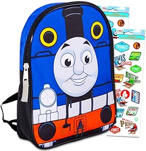 Thomas and Friends Toddler Preschool Backpack 10 Inch Mini Backpack Set with Stickers (Thomas School Supplies)