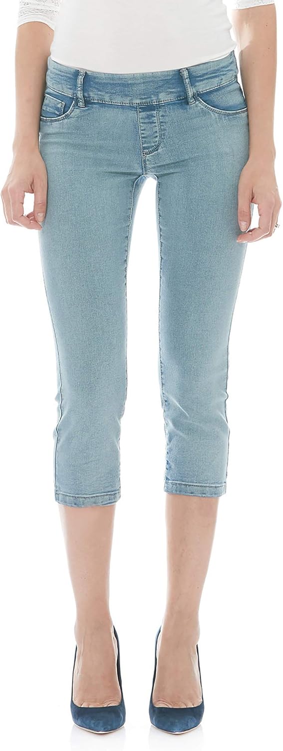 womens pull on jean capris