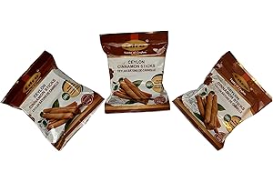 Ceylon Cinnamon Sticks 50 g (3-Pack) Taste of Ceylon True Ceylon Cinnamon Perfect for Tea, Baking, Curries & Wellness