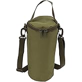 BORDSTRACT Propane Tank Cover, Portable Gas Tank Carrying Bag, Small Multifunctional Cylinder Pouch with Shoulder Strap, for 1lb Propane Gas Tank, Camping, Hiking(Green)