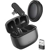 NOTEVOX Mini GO 3 Wireless Lapel Microphone for iPhone PC Video Recording | AI Noise Cancellation, Magnetic USB-C Lav Mic for Content Creator, Studio Sound, 35Hour Battery, Charging Case