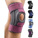 ABYON Knee Brace for Women & Men Meniscus Tear, ACL, Arthritis, Knee Support with Triple Side Stabilizers and Adjustable 360° Wraparound Strap for Maximum Knee Pain Support and Fast Recovery - See Sizing Video Before Ordering