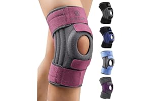 ABYON Knee Brace for Women and Men Plus Size for Meniscus Tear, ACL, Arthritis, Knee Support with Triple Side Stabilizers and Adjustable 360° Wraparound Strap for Maximum Knee Pain Support and Fast Recovery - Please Check How To Size Video
