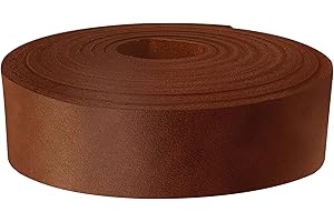 EUROPEAN LEATHER WORKS ELW Grass Fed Leather 8-10 oz. (3-4mm) 1.5"x60" (3.81x152.4cm) Whiskey Brown Full Grain Cowhide Belt Blank, Straps Tooling, Holsters, Saddle Bags, Sheaths, Furniture Accent, Restoring Chairs