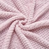 CREVENT 75cm x 100cm Cute Fluffy Baby Blanket Pink Giraffe view 4