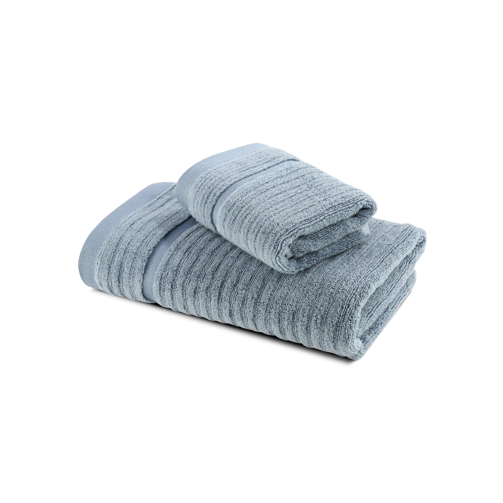 Caleffi Stripe Guest Towel, Cotton, Avio, Standard, 73857