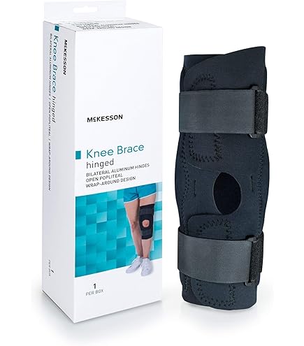 Amazon.com: McKesson Knee Brace, Hinged/Open Patella/Open Popiteal