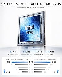 KAMRUI GK3Plus Mini PC, 16GB RAM 512GB M.2 SSD Mini