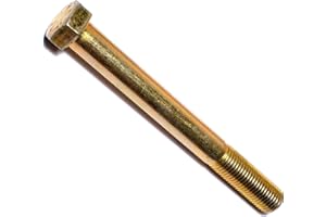 Hard-to-Find Fastener 014973253264 Grade 8 Fine Hex Cap Screws, 7/16-20 x 4, Piece-5, Yellow