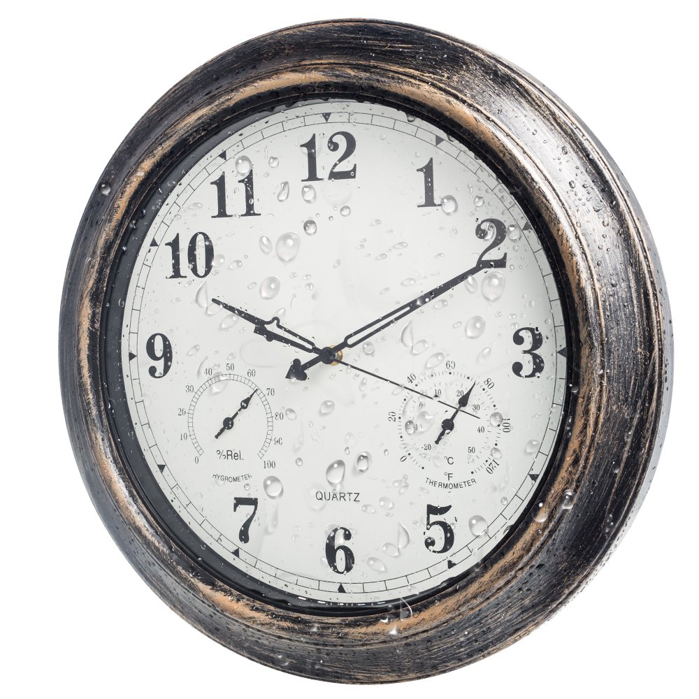 Outdoor Clocks, SkyNature 18 Inch Large Indoor Outdoor Wall Clock