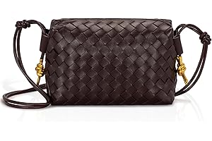 GASSDA Crossbody Bags for Women Woven Small Purses Shoulder Bag for Women Leather Handbags Purses for Women