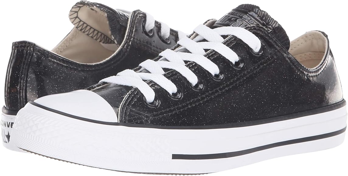 black sparkly converse