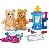 Casdon Build-A-Bear Workshop Stuffing Station | At-Home Build-A-Bear Stuffing Station with 2 Mini 9 Inch (22.9cm) Bears | Pretend Play Toy for Kids Ages 3+