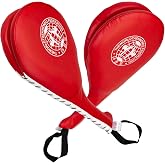 Nicunom 2 Pack Taekwondo Kick Pads, Durable Striking Pad Target TKD Karate Martial Arts Strike Targets Kickboxing Training, Red