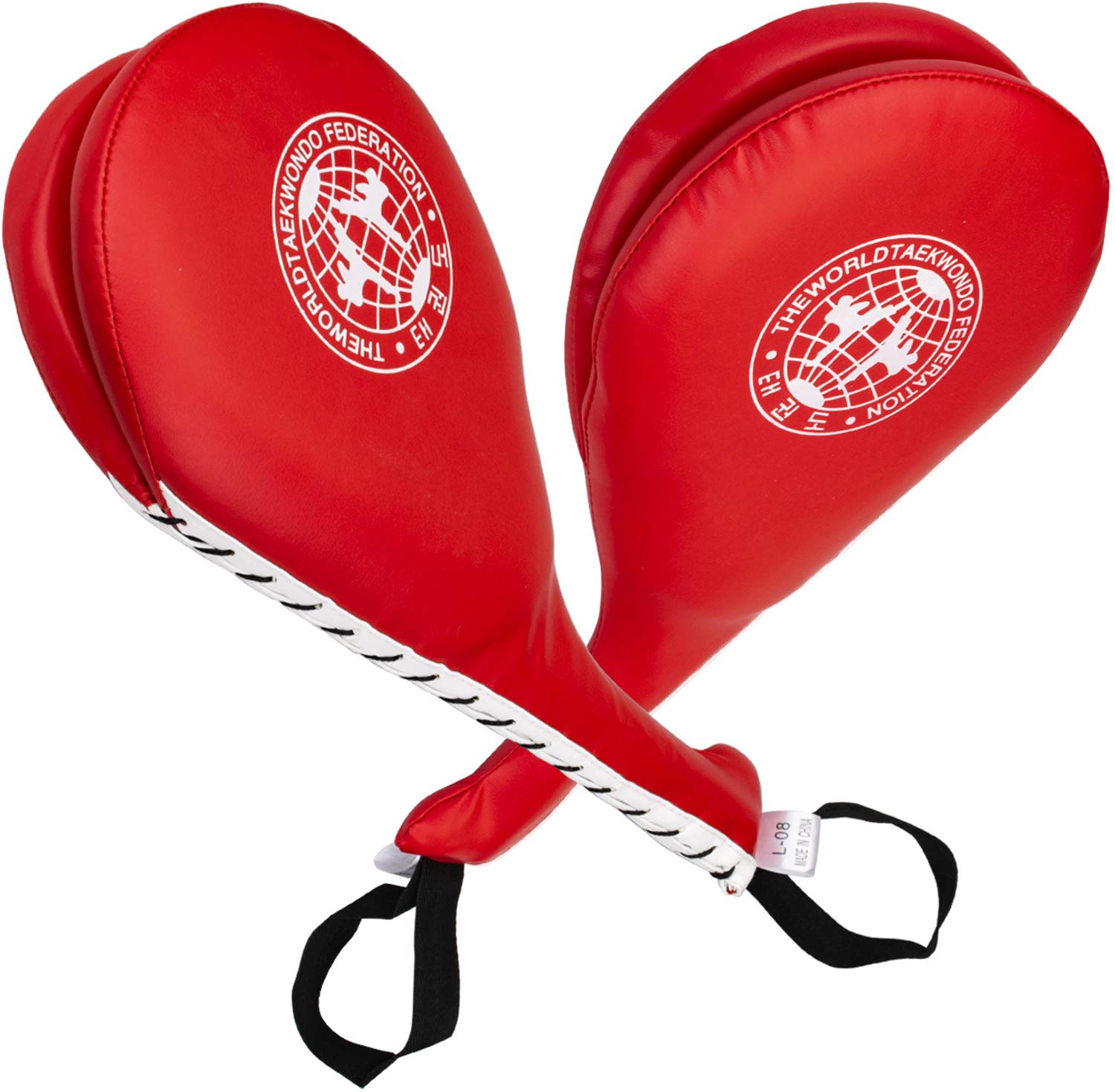 Photo 1 of Nicunom 2 Pack Taekwondo Kick Pads, Durable Striking Pad Target TKD Karate Martial Arts Strike Targets Kickboxing Training, Red