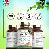 Natural Answers 180 Maca Root Capsules 10000mg Vegan UK Made view 3