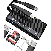 USB C Lightning Docking Station with Multiport Adapter Hub SD Card Reader USB Dongle for iPhone 15 Apple MFI Certified compatible for Samsung Charger Cable OTG Camera Memory Flash Drive Cord Converter