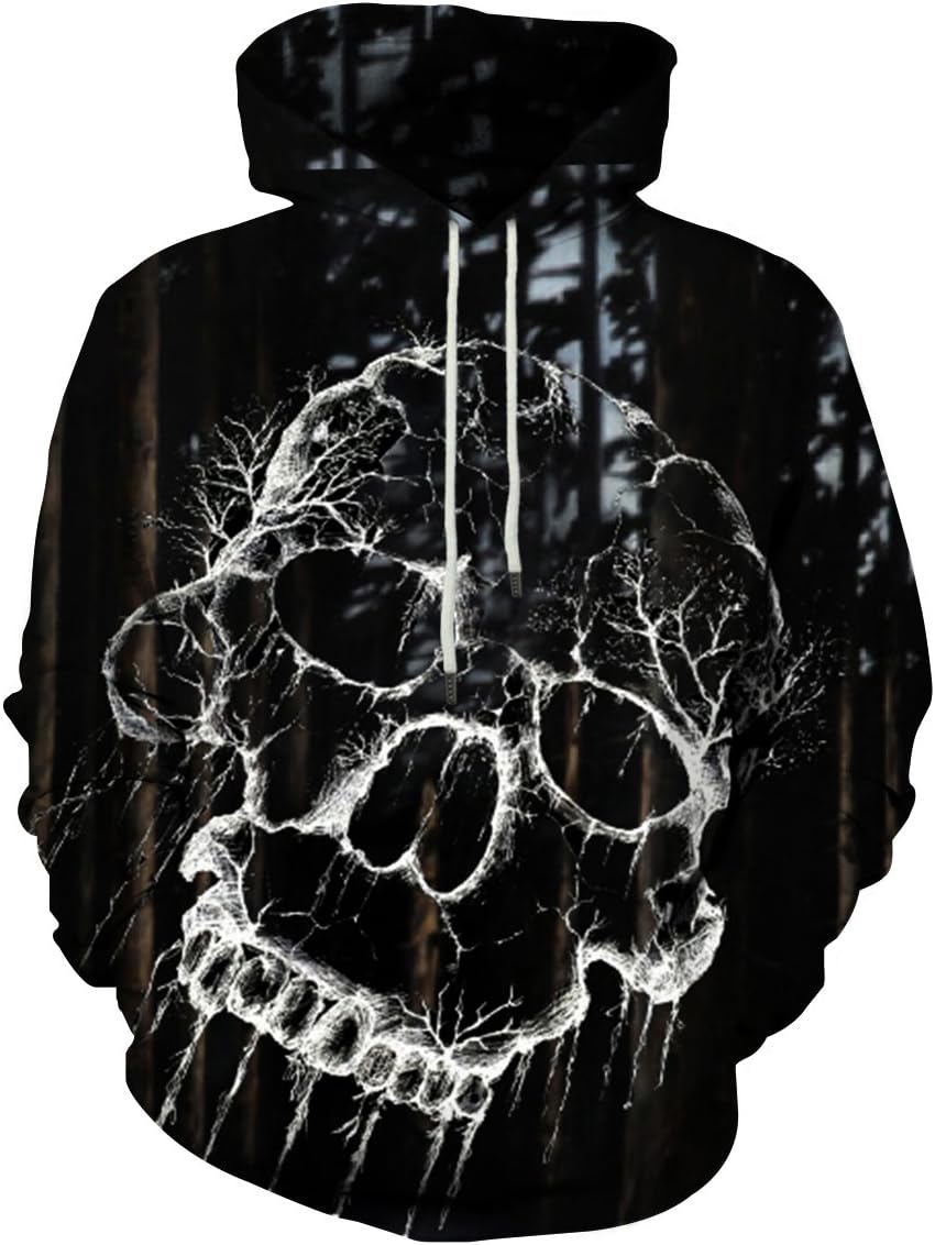 Neemanndy Unisex Fashion Design 3D Print Graphic Hoodies Sweatshirt with Pocket, Medium