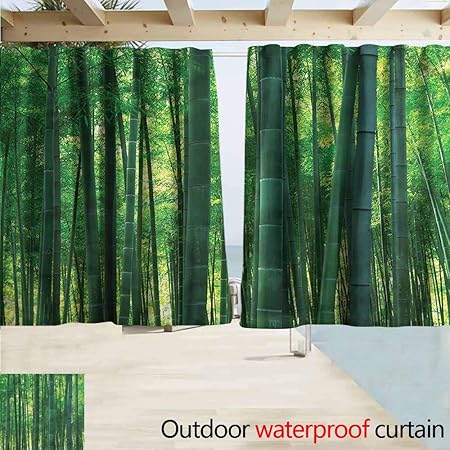 Amazon Com Marymunger Indoor Outdoor Top Curtain Bamboo Green