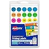 Avery Preprinted Removable Pricing Labels, 3/4 Inch Round Labels ...