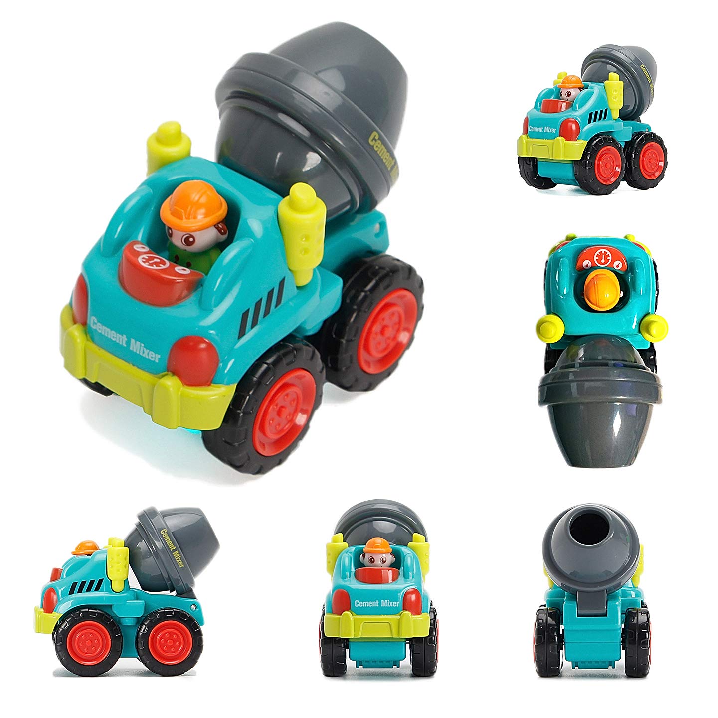 Pour Enfants De 12 Mois Et Plus Garcons Et Filles 6pcs Vehicules De Construction Jouets Pour Bebes Voitures Education Prescolaire Jouets Pour Bebes Jeux De Voiture Motorisee A Friction Jeux Et Jouets