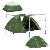 Naturehike Bleik-B 2/3/4 Person Camping Tent, Lightweight Backpacking Tents, Double Layer Waterproof Tent for Camping Hiking