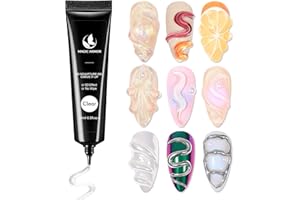 MAGIC ARMOR 15g 3D Nail Gel Sculpting Gel Nail Art Glue for Nail Art Designs DIY Nail Craving Molding Gel for 3D Gel Nail Art Polish Painting Drawing Gel Sculpture Gel Nail Decoration Manicure Clear