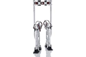 Installoo Consumer-Line Drywall Stilts for Construction, Painting & Farming – Adjustable Height 15-23 inch – Aluminum Stilts, Up to 230 lb Load Capacity – 4 Spring System for Stability – Size M