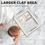 GEMMAHW Baby Handprint Footprint Kit Memory Art Picture Frame Nursery Decor view 5