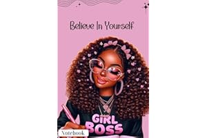 Black Girl Magic Writing Notebook Journal for African American Women: Inspirational Blank Lined Book For Black Girls| "6x9"