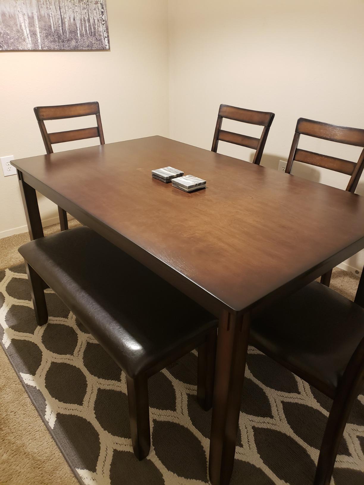 17/mo Finance Signature Design by Ashley Coviar 6 Piece Dining Set