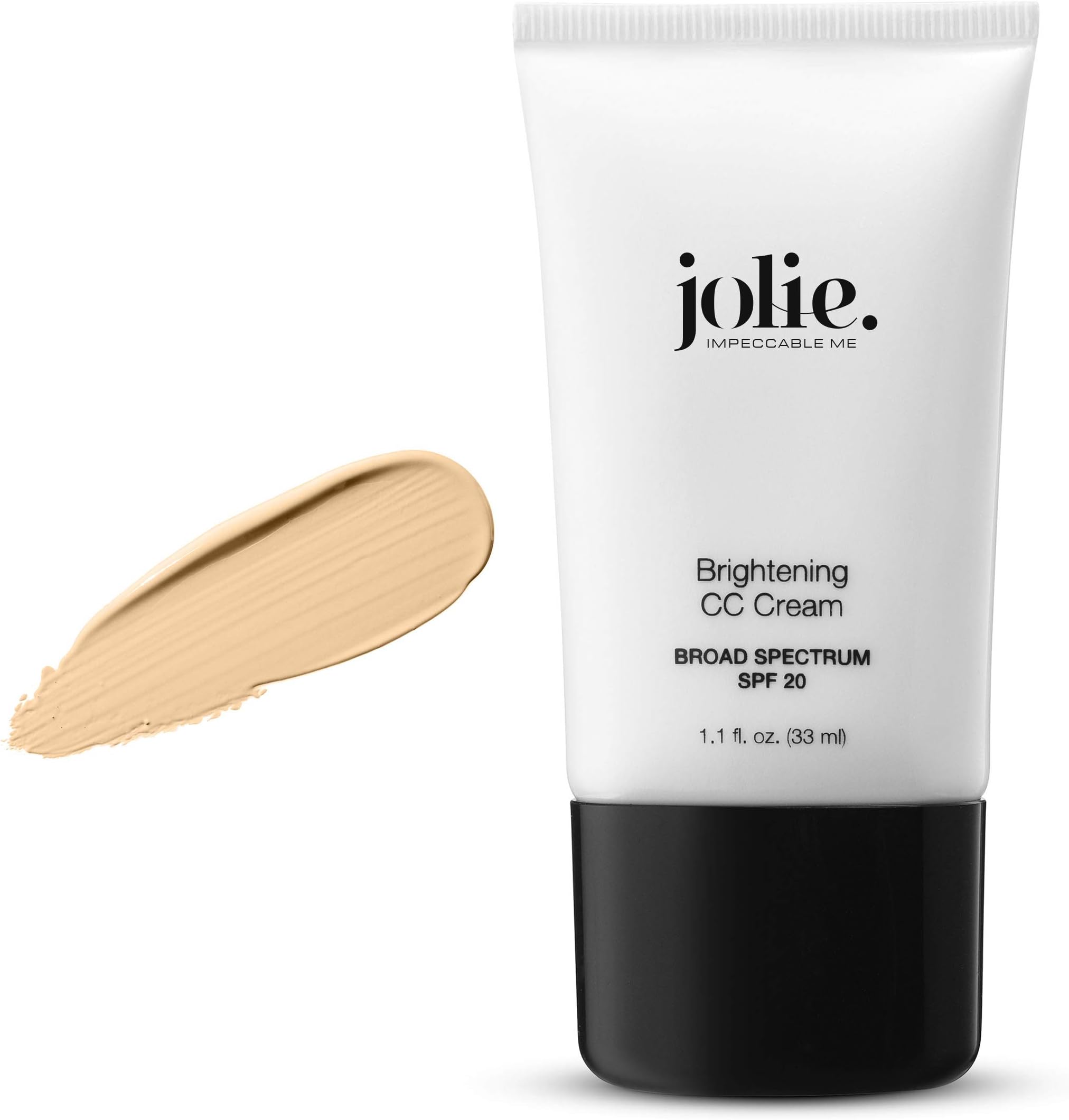 Jolie Self-Adjusting Brightening Color Correcting, Sheer Tinted Skin Tone, Radiance CC Cream SPF 20 Oil Free (Light)