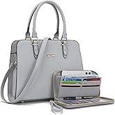 Qiyuer Satchel Purses For Women Top Handle Bag Purse And Wallet Set Work Tote Bags 2pcs