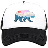 Lightweight Sun Hat for Kid Boys,Mesh Toddler Baseball Cap for Kid Girls,Black Toddler Boys Snapback Hats for Ages 4-8