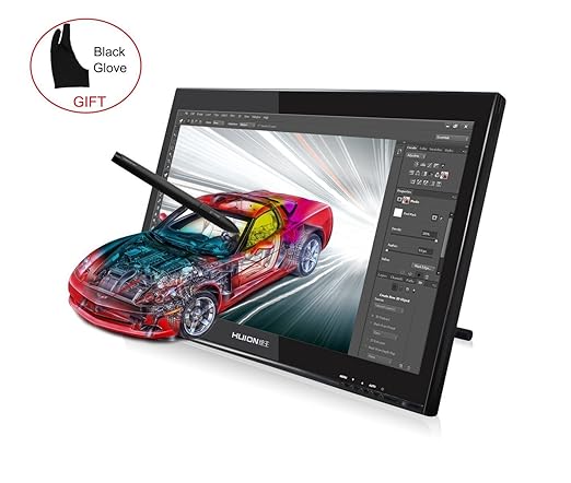 title=Huion® GT-190S Tavoletta grafica con monitor 19" penna digitale ricaricabile e