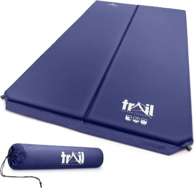 Trail Outdoor Leisure Trail Self-Inflating Double Camping Mat Blue
