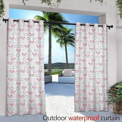 Amazon Com Loveeo Airplane Sliding Door Curtain Cute Pink