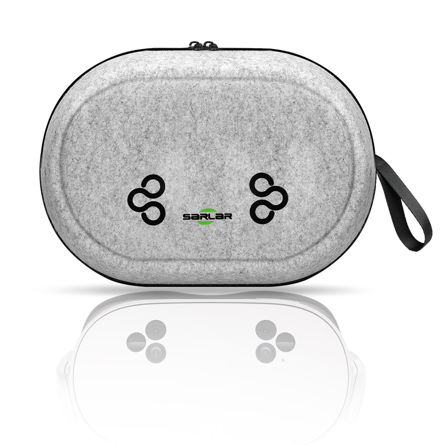 sarlar JGZ Hard Carrying Case for Meta Quest 3/Quest 3S/Oculus Quest 2, Accessories VR Headset with Original Strap, Controllers, Unique Design, Lens Cover, Portable Protection for Travel and Stroage