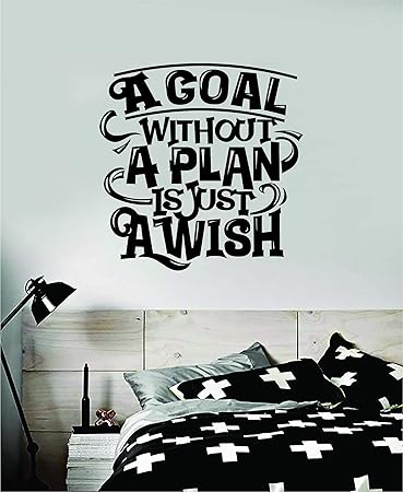 Amazon Com Goal Plan Wish Wall Decal Sticker Vinyl Art