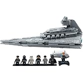 Brickcessories Display Stand Compatible with LEGO Star Wars 75394 Imperial Star Destroyer &ndash; Showcase Stand with 6 Figure Minifigure Display &ndash; Set Not Included