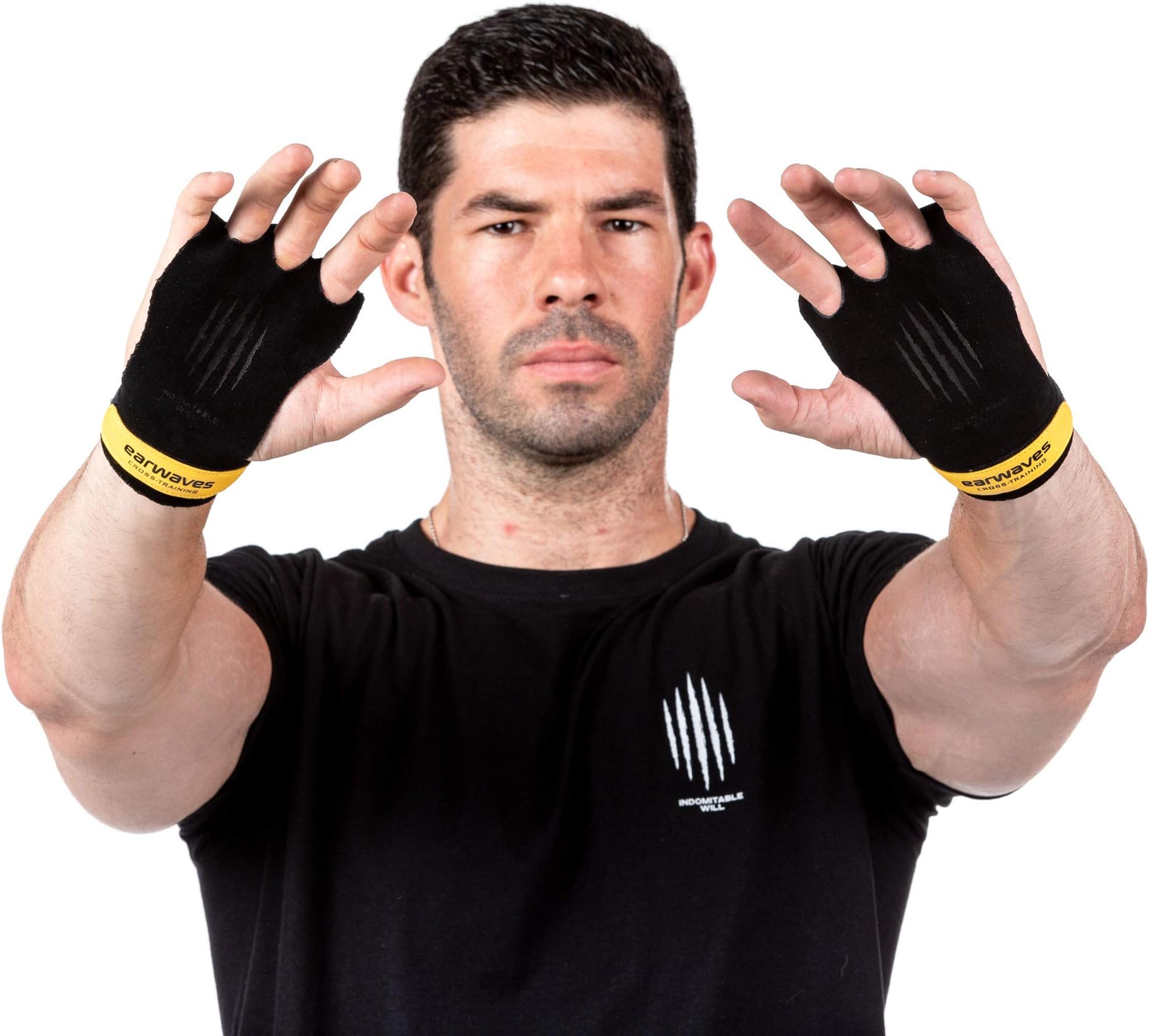 Earwaves ® Slim Grips 3 H - Basic Ultra-thin 1mm Leather Gymnastics Grips for Men and Women. Hand Grips for pull ups, muscle ups, rings, bars, etc.