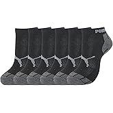 PUMA Men's 6-Pack Low Cut Socks, Charcoal, 10-13 US, P116380-010