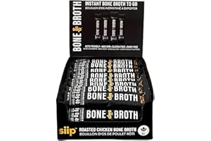 Siip 25-Pack Chicken Bone Broth Powder, Single-Serve Sticks | Made in Canada | Chicken Bouillon | High in Clean Protein & Col