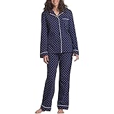 PajamaGram Pajama Set For Women - Pajamas Women Jersey Boyfriend, 100% Cotton