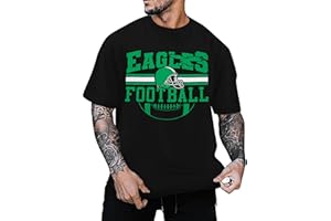 PNORATM Football Shirt for Men: Game Day Season Shirts Football Team Fans Short Sleeve Tops