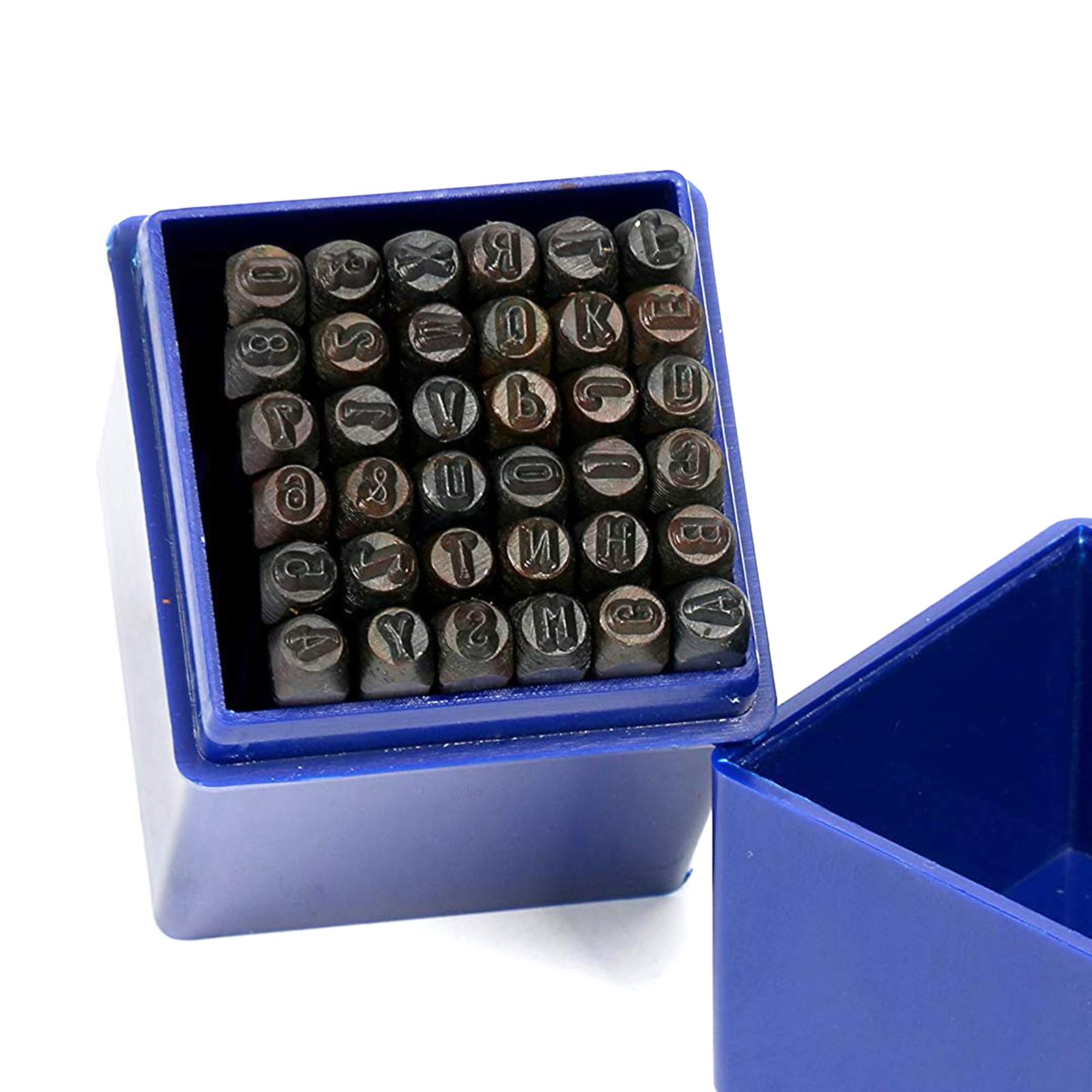 FreeTec 36 pieces Number and Letter Stamp Set, 3mm A-Z & 0-9 Alphabet Number Punch Stamp Tool for Wood Leather Plastic Metal Copper DIY