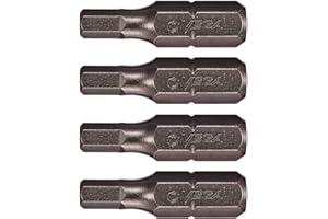 VEGA 7/32" HEX Tamper Proof 1 Inch Security Bits. Professional Grade ¼ Inch Hex Shank, HEX 7/32" Security Bits. 125HT1464A-4 