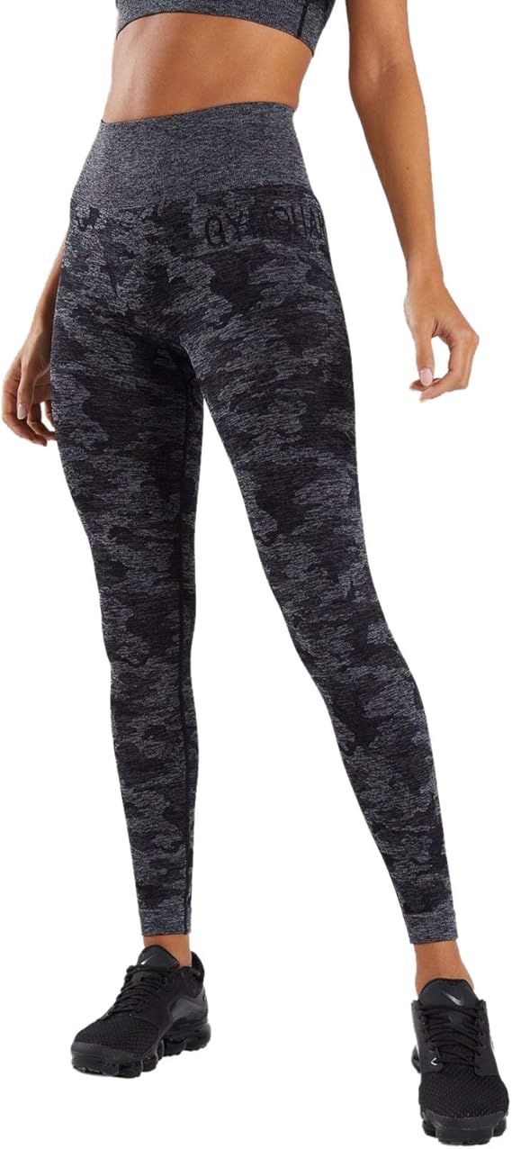 GYMSHARK Women Camouflage Seamless Leggings Fitness High Waisted