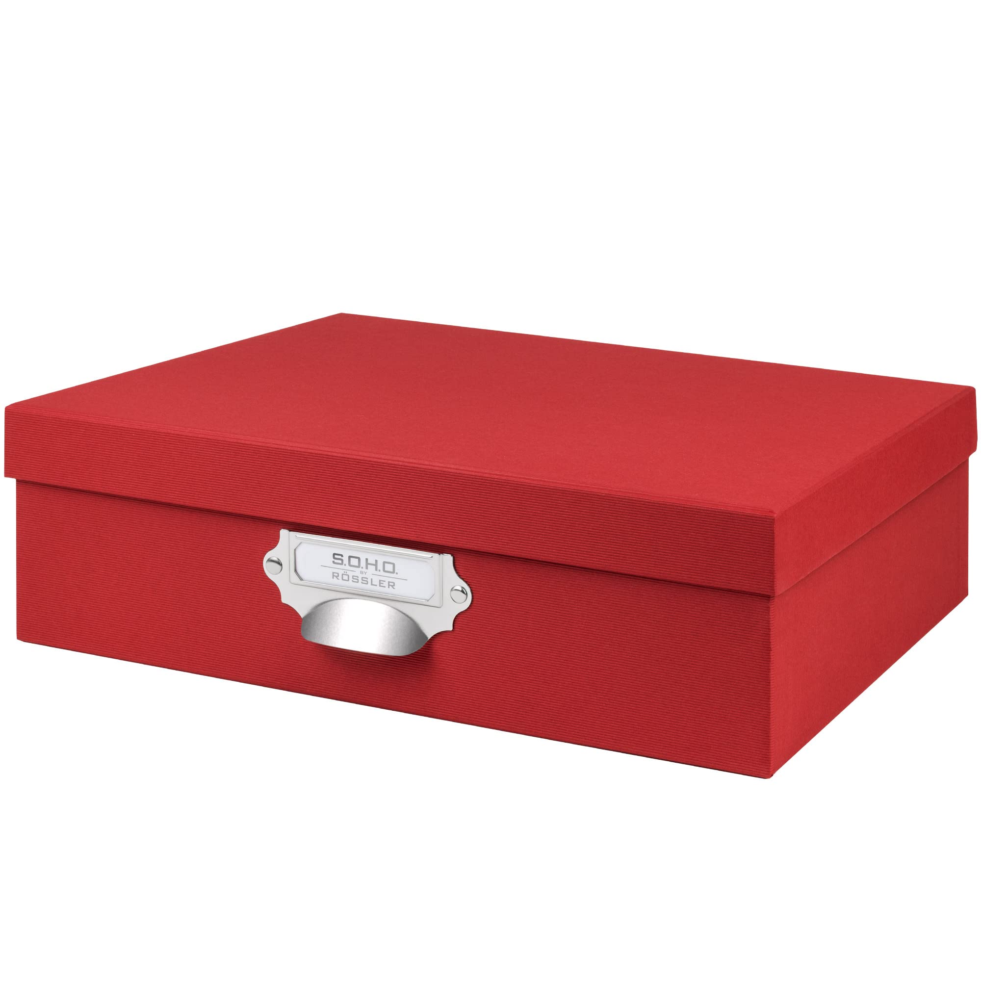 Rossler Soho A4 Paper Box with Index Holder and Handle - Red — image 1